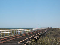 Tramway on One Mile Jetty, Heritage Precinct, Babbage Island, Carnarvon